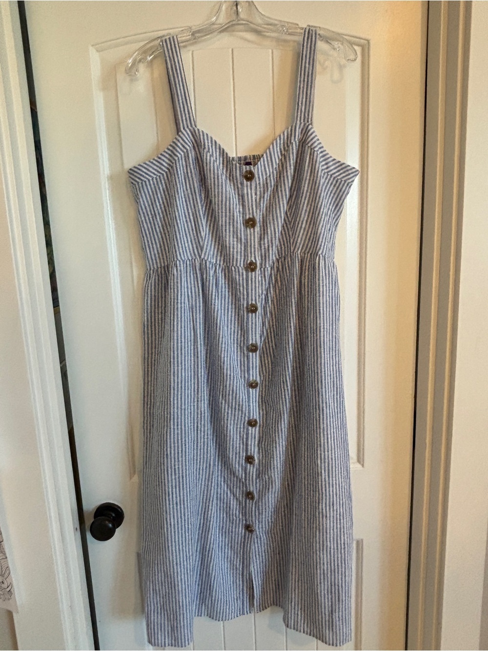 Seraphine maternity and nursing striped button-front sundress